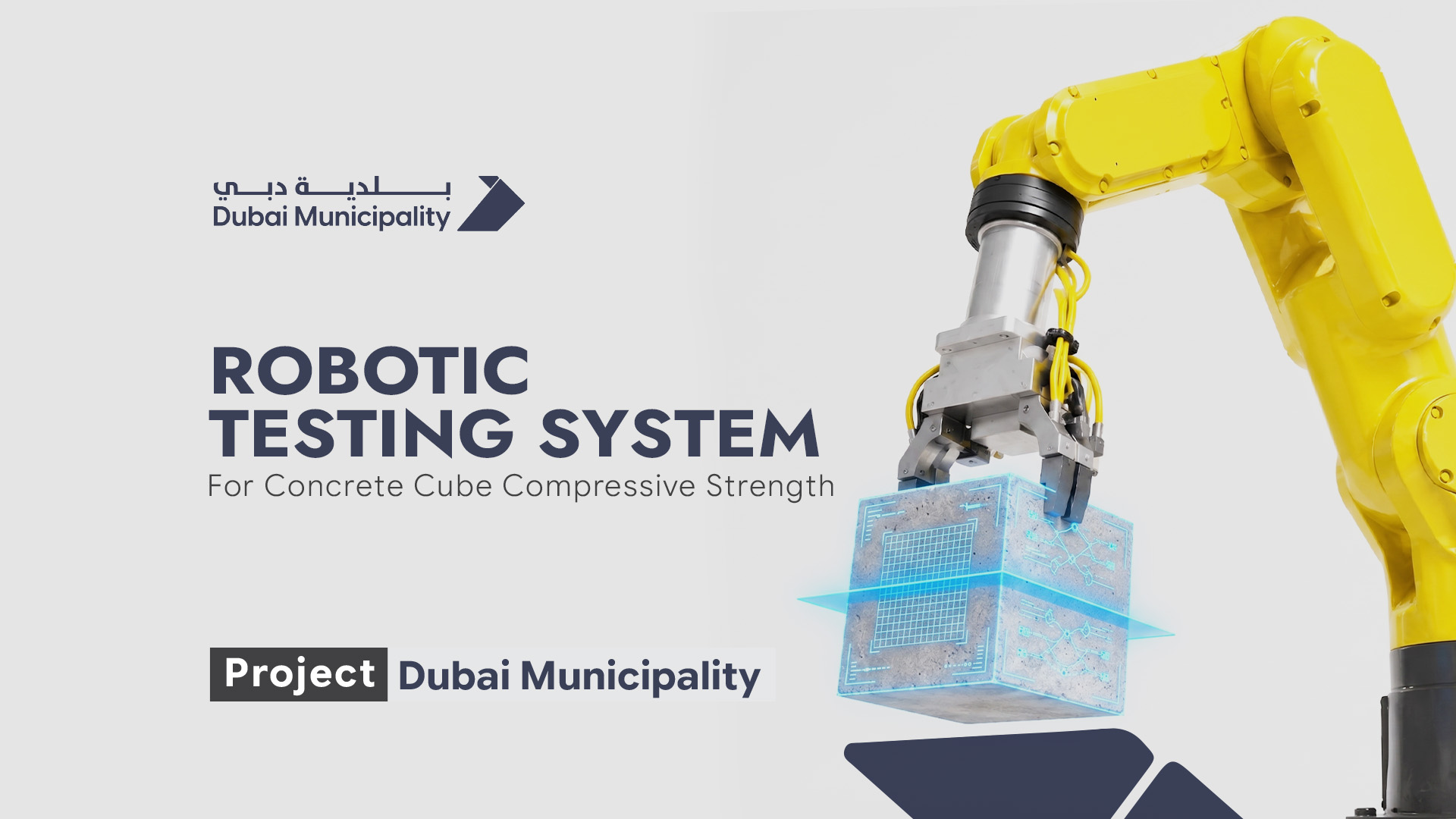 Robotic concrete testing lab 3D visualisation project cover